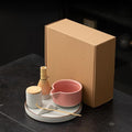 抹茶セット（7点、ピンク）