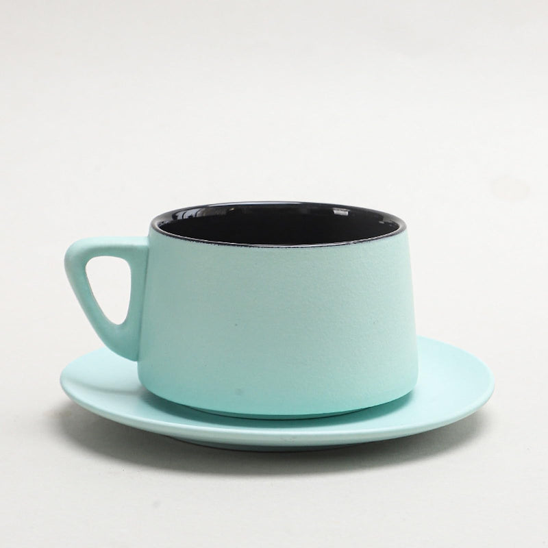 コーヒーカップ 陶器 ソーサー セット セラミック カップアンドソーサー ティーカップ 電子レンジ 食洗機対応 コーヒー 珈琲 お茶 ティー 高級 レトロ おしゃれ ソーサー付き 自宅用 カフェ食器 喫茶店 業務用 結婚祝い ギフト KFB09