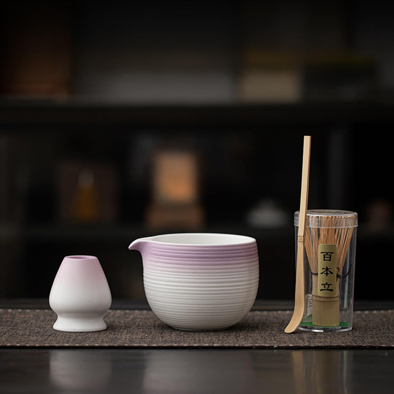 JIKANNOYA 抹茶 セット matcha set 初心者 茶道具 4点セット 陶器 抹茶茶碗 bowl 茶杓 茶せん 百本立 whisk 茶筅立て くせ直し お手入れも簡単 自宅用 ceremony 母の日 父の日 誕生日 贈り物 gift おしゃれ cute 高級 おうち時間グッズ CJ228