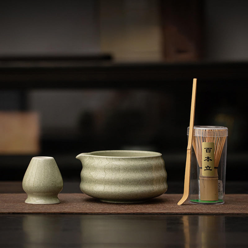 JIKANNOYA 抹茶 セット 抹茶セット 自宅用 茶道具 初心者 お点前セット 抹茶 陶器 抹茶茶碗 茶杓 茶杓立て 茶せん 百本立 茶筅立て くせ直し 綿茶巾 抹茶篩 茶道セット matcha set for beginners お手入れも簡単 母の日 父の日 誕生日 贈り物セット おしゃれ 600ml AQCJ83