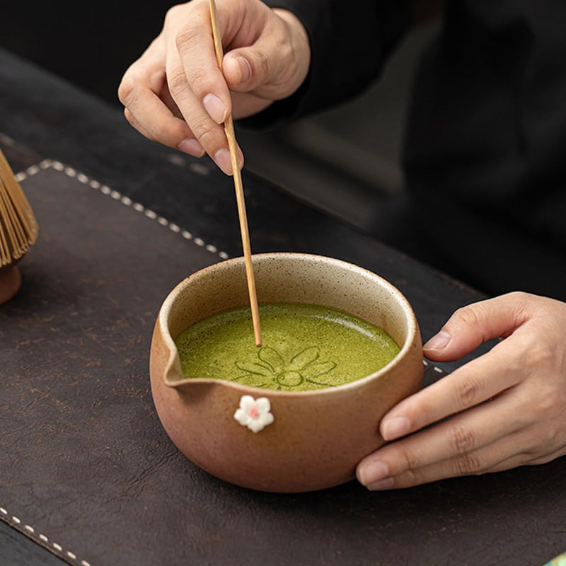 JIKANNOYA 抹茶 セット matcha set 初心者 茶道具 4点セット 陶器 抹茶茶碗 bowl 茶杓 茶せん 百本立 whisk 茶筅立て くせ直し お手入れも簡単 自宅用 ceremony 母の日 父の日 誕生日 贈り物 gift おしゃれ cute 高級 おうち時間グッズ CJ184