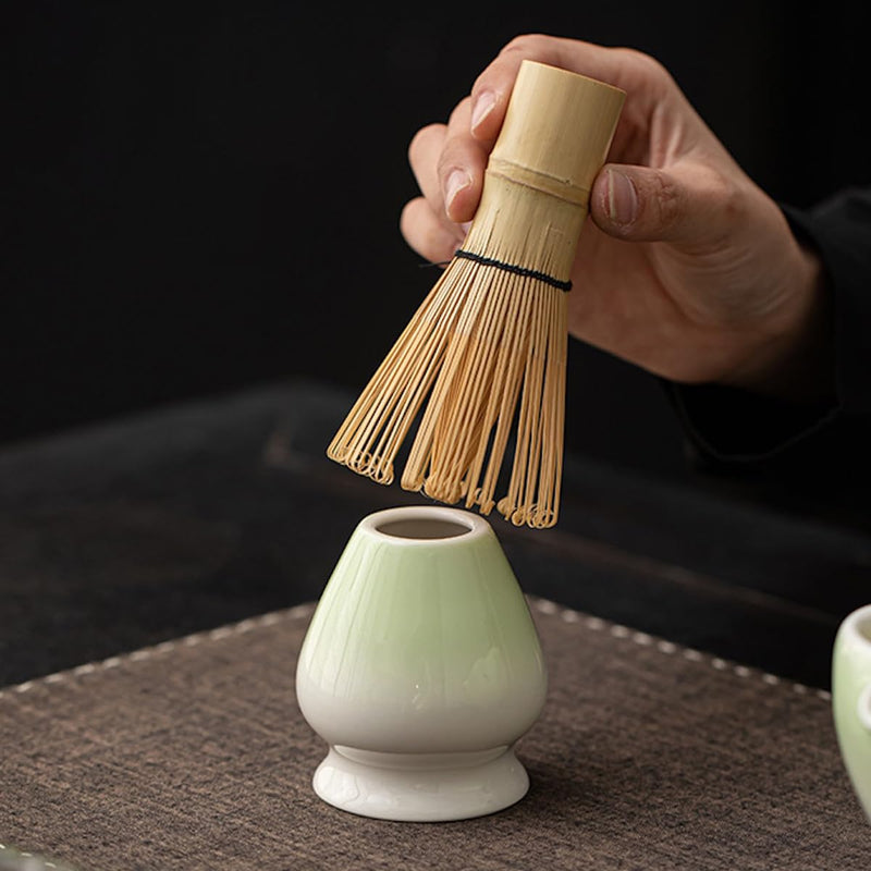 JIKANNOYA 抹茶 セット matcha set 茶道具 4点セット陶器 抹茶茶碗 bowl 茶杓 茶せん 百本立 whisk 茶筅立て くせ直し お手入れも簡単 初心者 自宅用 ceremony 母の日 父の日 誕生日 贈り物 gift おしゃれ cute 高級 おうち時間グッズ CJ163