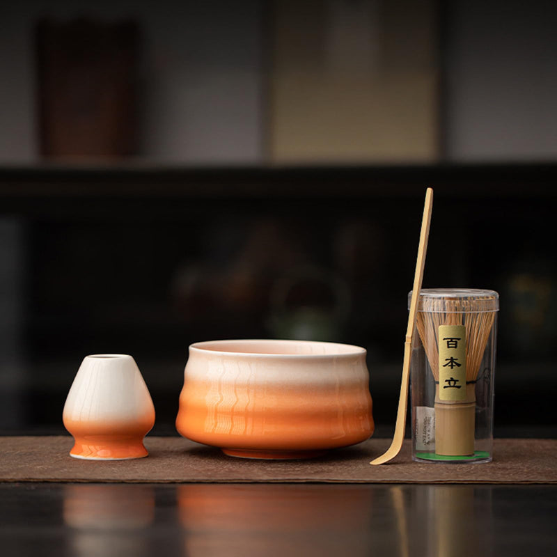 JIKANNOYA 抹茶 セット 抹茶セット 自宅用 茶道具 初心者 お点前セット 抹茶 陶器 抹茶茶碗 茶杓 茶杓立て 茶せん 百本立 茶筅立て くせ直し 綿茶巾 抹茶篩 茶道セット matcha set for beginners お手入れも簡単 母の日 父の日 誕生日 贈り物セット おしゃれ 450ml AQCJ76