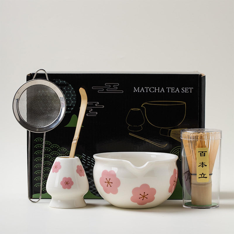 JIKANNOYA 抹茶セット 抹茶 セット 自宅用 茶道具 初心者 お点前セット 抹茶 陶器 抹茶茶碗 茶杓 茶杓立て 茶せん 百本立 茶筅立て くせ直し 綿茶巾 抹茶篩 茶道セット matcha set for beginners お手入れも簡単 母の日 父の日 誕生日 贈り物セット おしゃれ 500ml AQCJ61