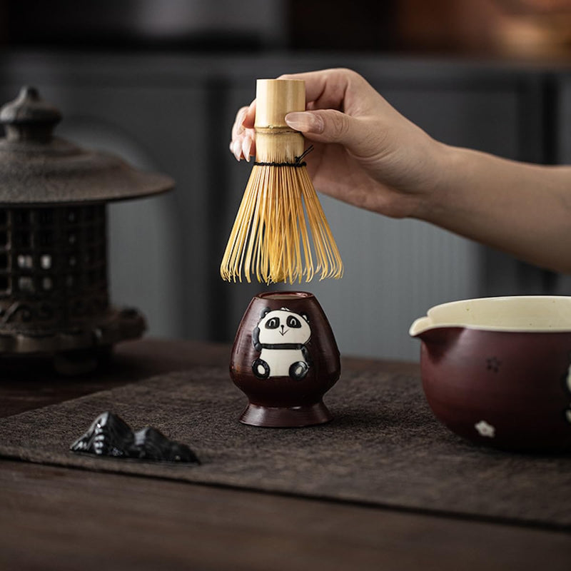 JIKANNOYA 抹茶セット 抹茶 セット 自宅用 茶道具 初心者 お点前セット 抹茶 陶器 抹茶茶碗 注ぎ口付き 茶杓 茶杓立て 茶せん 百本立 茶筅立て くせ直し 綿茶巾 抹茶篩 茶道セット matcha set for beginners お手入れも簡単 母の日 父の日 誕生日 贈り物 おしゃれ 500ml AQCJ123