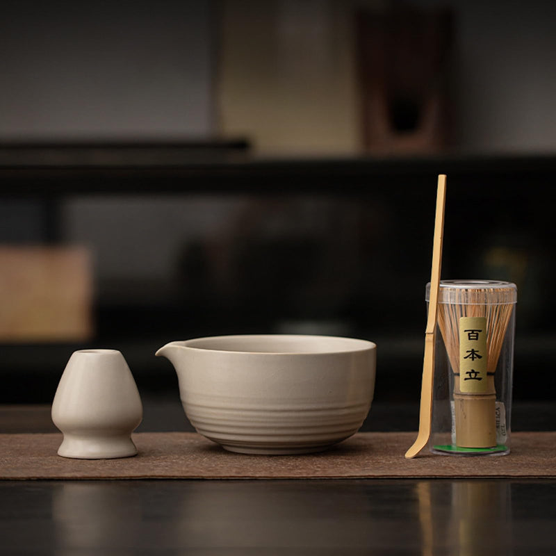 JIKANNOYA 抹茶 セット 抹茶セット 自宅用 茶道具 初心者 お点前セット 抹茶 陶器 抹茶茶碗 茶杓 茶杓立て 茶せん 百本立 茶筅立て くせ直し 綿茶巾 抹茶篩 茶道セット matcha set for beginners お手入れも簡単 母の日 父の日 誕生日 贈り物セット おしゃれ 600ml AQCJ82