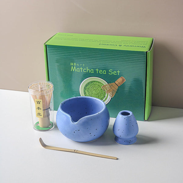 JIKANNOYA 抹茶 セット 抹茶セット 自宅用 茶道具 初心者 お点前セット 抹茶 陶器 抹茶茶碗 茶杓 茶杓立て 茶せん 百本立 茶筅立て くせ直し 綿茶巾 抹茶篩 茶道セット matcha set for beginners お手入れも簡単 母の日 父の日 誕生日 贈り物セット おしゃれ 500ml AQCJ57