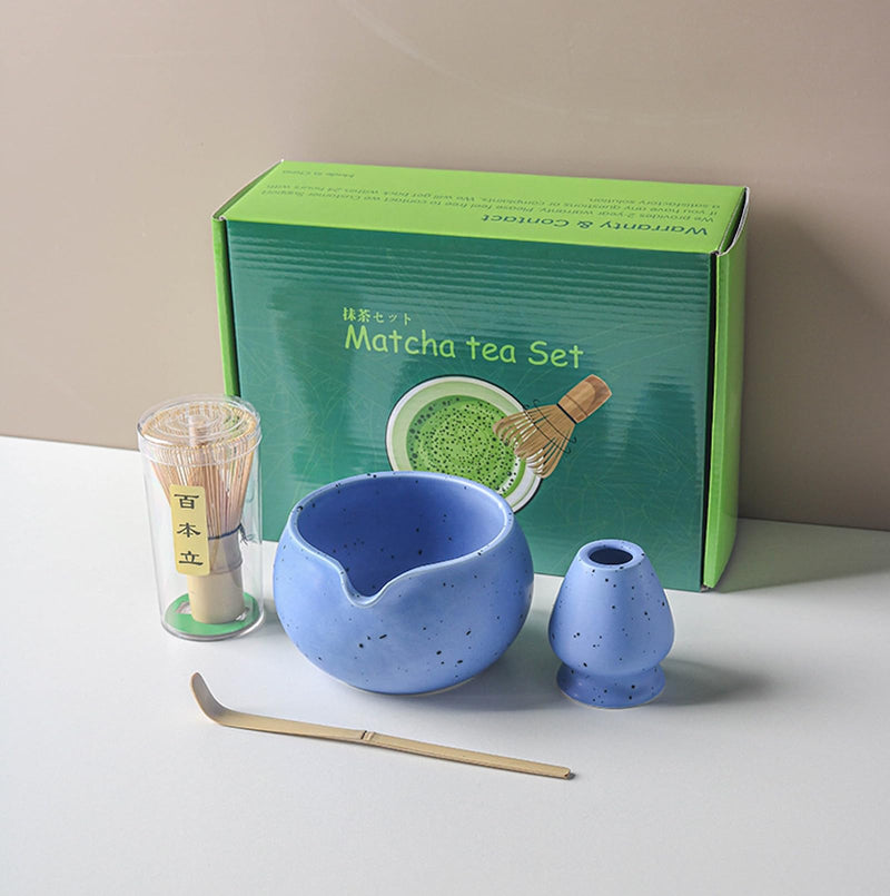 JIKANNOYA 抹茶 セット 抹茶セット 自宅用 茶道具 初心者 お点前セット 抹茶 陶器 抹茶茶碗 茶杓 茶杓立て 茶せん 百本立 茶筅立て くせ直し 綿茶巾 抹茶篩 茶道セット matcha set for beginners お手入れも簡単 母の日 父の日 誕生日 贈り物セット おしゃれ 500ml AQCJ57