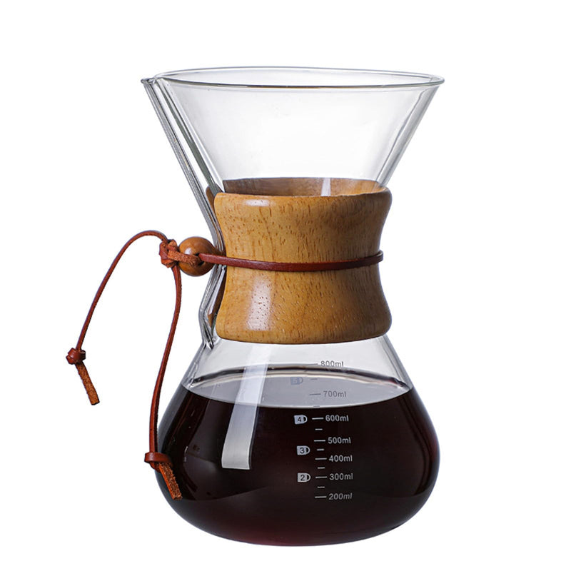 JIKANNOYA コーヒーサーバー 割れない 400ml 高ホウ素シリカガラス材料 目盛付き 直火対応 コーヒーポット 透明 電子レンジ 食洗機対応 コーヒー用品 使いやすい 洗いやすい 多用途 家用 喫茶店 1~3杯用