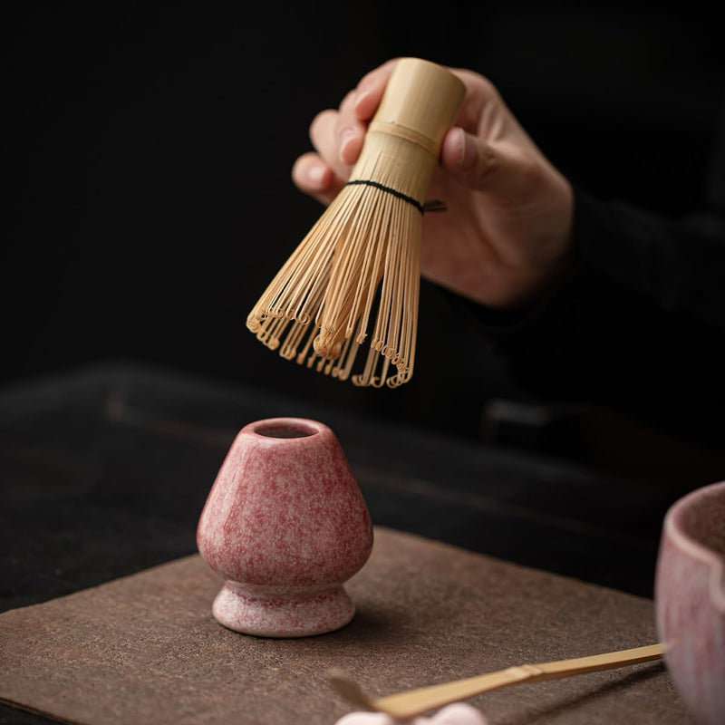 JIKANNOYA 抹茶 セット matcha set 初心者 茶道具 4点セット 陶器 抹茶茶碗 bowl 茶杓 茶せん 百本立 whisk 茶筅立て くせ直し お手入れも簡単 自宅用 ceremony 母の日 父の日 誕生日 贈り物 gift おしゃれ cute 高級 おうち時間グッズ CJ193