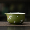 抹茶茶碗(手描き胡蝶蘭)