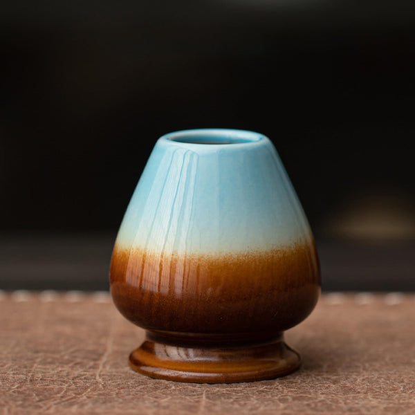 JIKANNOYA 抹茶セット 茶道具 初心者 自宅用 お点前セット matcha set 茶道 茶器 茶杓 茶筅 茶せん 百本立 茶筅立て くせ直し 抹茶篩 綿茶巾 陶器茶杓立て お手入れも簡単 持ち運び アウトドア 母の日 父の日 誕生日 贈り物 人気 おしゃれ 4点セット AQCJ71