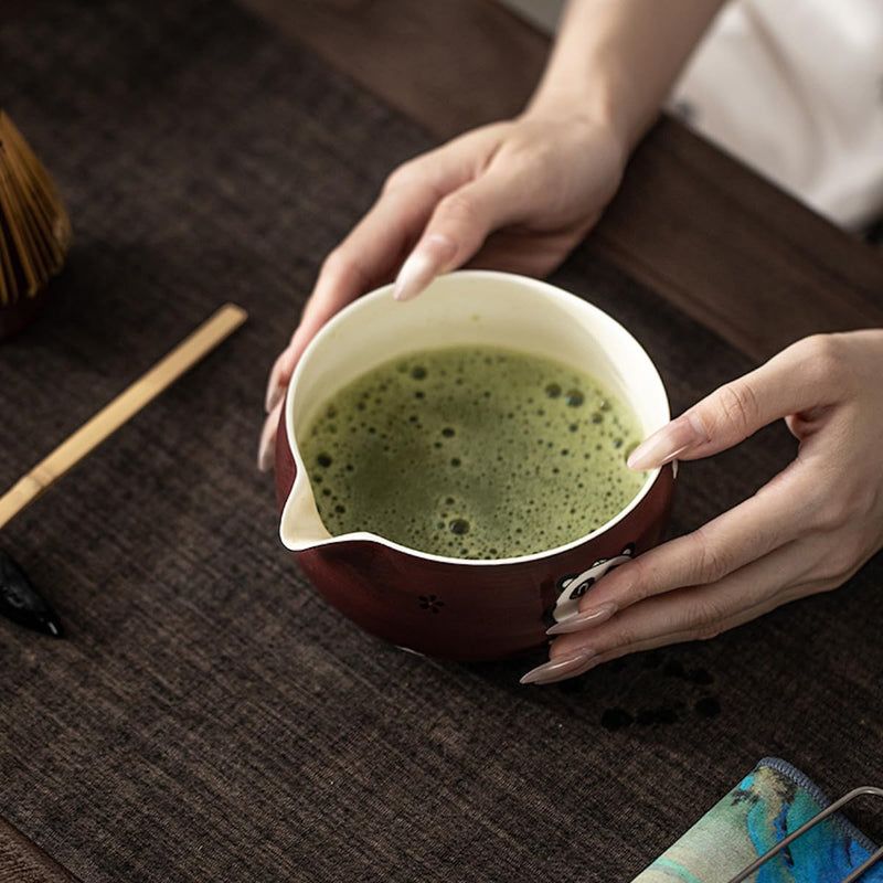 JIKANNOYA 抹茶セット 抹茶 セット 自宅用 茶道具 初心者 お点前セット 抹茶 陶器 抹茶茶碗 注ぎ口付き 茶杓 茶杓立て 茶せん 百本立 茶筅立て くせ直し 綿茶巾 抹茶篩 茶道セット matcha set for beginners お手入れも簡単 母の日 父の日 誕生日 贈り物 おしゃれ 500ml AQCJ123