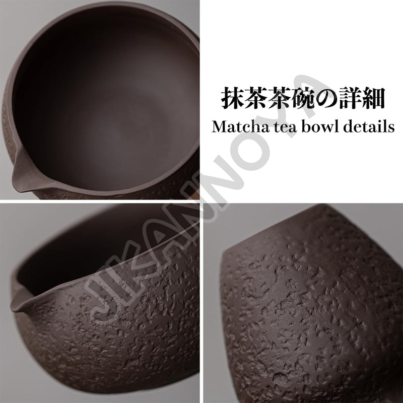 JIKANNOYA 抹茶 セット matcha set 茶道具 4点セット陶器 抹茶茶碗 bowl 茶杓 茶せん 百本立 whisk 茶筅立て くせ直し お手入れも簡単 初心者 自宅用 ceremony 母の日 父の日 誕生日 贈り物 gift おしゃれ cute 高級 おうち時間グッズ CJ155