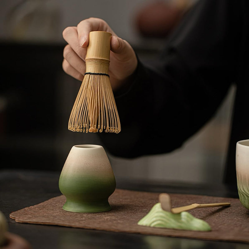 JIKANNOYA 抹茶 セット 茶道具 茶道セット 初心者 抹茶セット matcha set ceremony for beginners お点前セット whisk chasen 抹茶 陶器 抹茶茶碗 茶杓 茶杓立て 茶せん 茶筅 百本立 茶筅立て くせ直し 綿茶巾 抹茶篩 お手入れも簡単 自宅用 母の日 父の日 誕生日 プレゼント 贈り物 おしゃれ AQCJ118