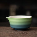 抹茶茶碗(グラデーションブルーグリーン)