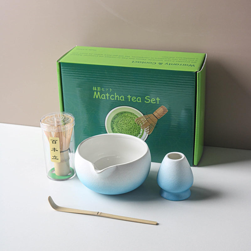 JIKANNOYA 抹茶セット 自宅用 抹茶 セット 茶道具 初心者 お点前セット 抹茶 陶器 抹茶茶碗 注ぎ口付き 茶杓 茶杓立て 茶せん 百本立 茶筅立て くせ直し 綿茶巾 抹茶篩 茶道セット matcha set for beginners お手入れも簡単 母の日 父の日 誕生日 贈り物セット おしゃれ 500ml AQCJ65