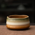 波型茶碗(グラデーションブラウングリーン 600ml)