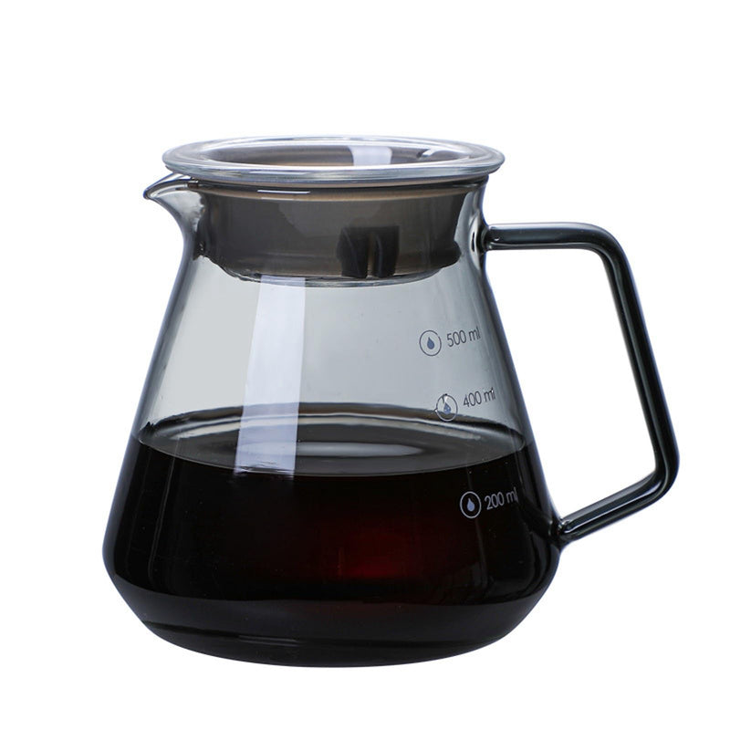 JIKANNOYA コーヒードリッパー ハンドドリップセット コーヒーサーバー 割れない 高ホウ素シリカガラス材料 耐熱ガラス 直火対応 耐寒性 クルミ材 ドリッパー ダイヤモンド 電子レンジ·食洗機対応 コーヒー用品 目盛り付き 洗いやすい 多用途 家用 喫茶店 1~4杯用 AQKF23