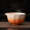抹茶茶碗(オレンジ)