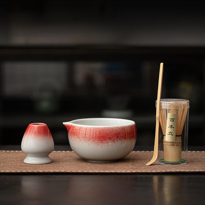 JIKANNOYA 抹茶 セット 抹茶セット 自宅用 茶道具 初心者 お点前セット 抹茶 陶器 抹茶茶碗 茶杓 茶杓立て 茶せん 百本立 茶筅立て くせ直し 綿茶巾 抹茶篩 茶道セット matcha set for beginners お手入れも簡単 母の日 父の日 誕生日 贈り物セット おしゃれ 500ml AQCJ84
