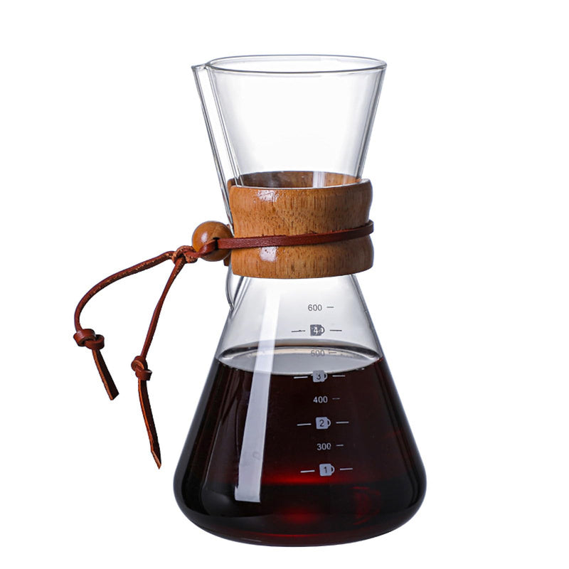 JIKANNOYA コーヒーサーバー 割れない 400ml 高ホウ素シリカガラス材料 目盛付き 直火対応 コーヒーポット 透明 電子レンジ 食洗機対応 コーヒー用品 使いやすい 洗いやすい 多用途 家用 喫茶店 1~3杯用