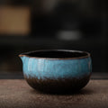 抹茶茶碗(シーブルー)