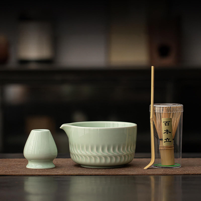 JIKANNOYA 抹茶 セット 茶道具 茶道セット 初心者 抹茶セット matcha set ceremony for beginners お点前セット whisk chasen 抹茶 陶器 抹茶茶碗 茶杓 茶杓立て 茶せん 茶筅 百本立 茶筅立て くせ直し 綿茶巾 抹茶篩 お手入れも簡単 自宅用 母の日 父の日 誕生日 プレゼント 贈り物 おしゃれ AQCJ118
