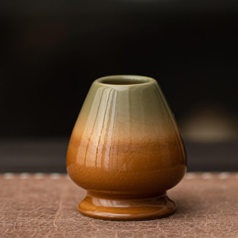 JIKANNOYA 抹茶セット 茶道具 初心者 自宅用 お点前セット matcha set 茶道 茶器 茶杓 茶筅 茶せん 百本立 茶筅立て くせ直し 抹茶篩 綿茶巾 陶器茶杓立て お手入れも簡単 持ち運び アウトドア 母の日 父の日 誕生日 贈り物 人気 おしゃれ 4点セット AQCJ71