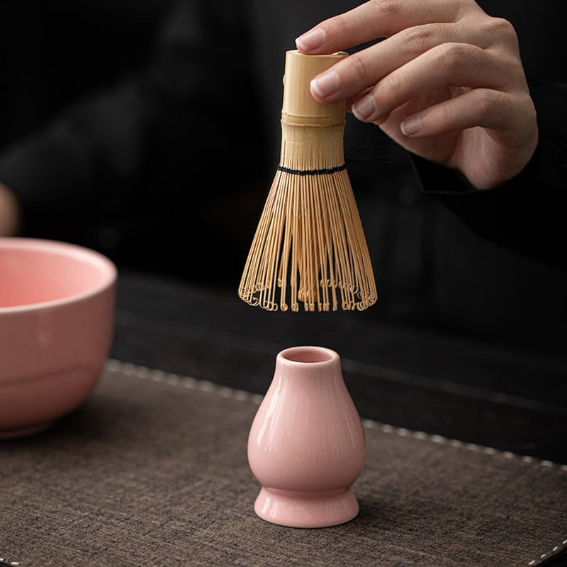 JIKANNOYA 抹茶 セット matcha set 茶道具 4点セット 抹茶茶碗 bowl 茶杓 茶せん 百本立 whisk 茶筅立て くせ直し お手入れも簡単 初心者 自宅用 ceremony 母の日 父の日 誕生日 贈り物 gift 持ち運び おしゃれ cute 高級 おうち時間グッズ CJ172