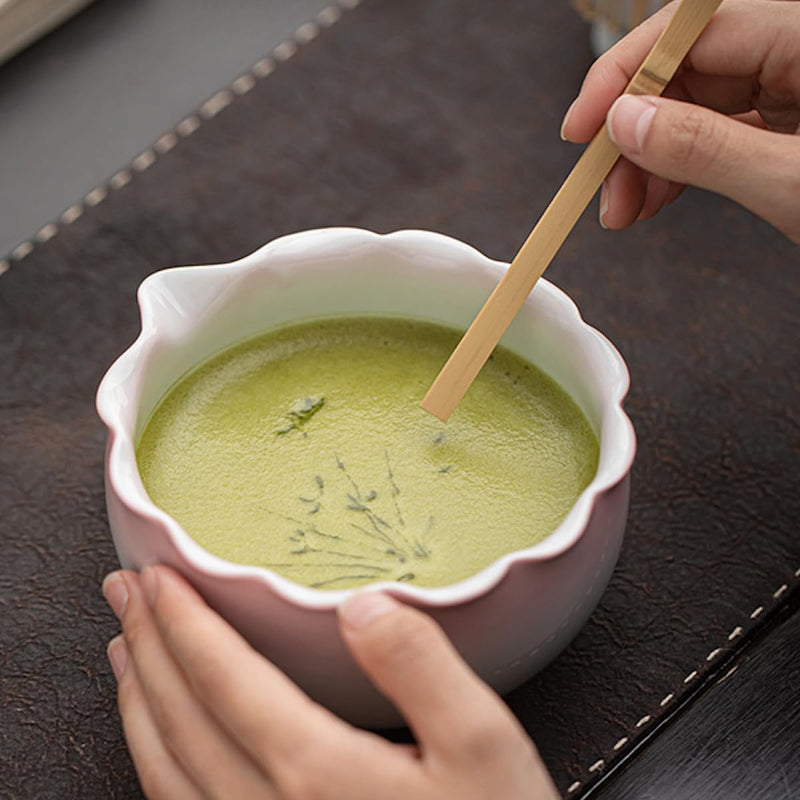 JIKANNOYA 抹茶 セット matcha set 初心者 茶道具 4点セット 陶器 抹茶茶碗 bowl 茶杓 茶せん 百本立 whisk 茶筅立て くせ直し お手入れも簡単 自宅用 ceremony 母の日 父の日 誕生日 贈り物 gift おしゃれ cute 高級 おうち時間グッズ 花 CJ191