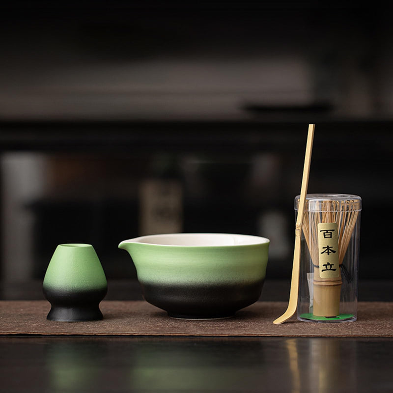 JIKANNOYA 抹茶 セット 抹茶セット 自宅用 茶道具 初心者 お点前セット 抹茶 陶器 抹茶茶碗 茶杓 茶杓立て 茶せん 百本立 茶筅立て くせ直し 綿茶巾 抹茶篩 茶道セット matcha set for beginners お手入れも簡単 母の日 父の日 誕生日 贈り物 おしゃれ AQCJ110