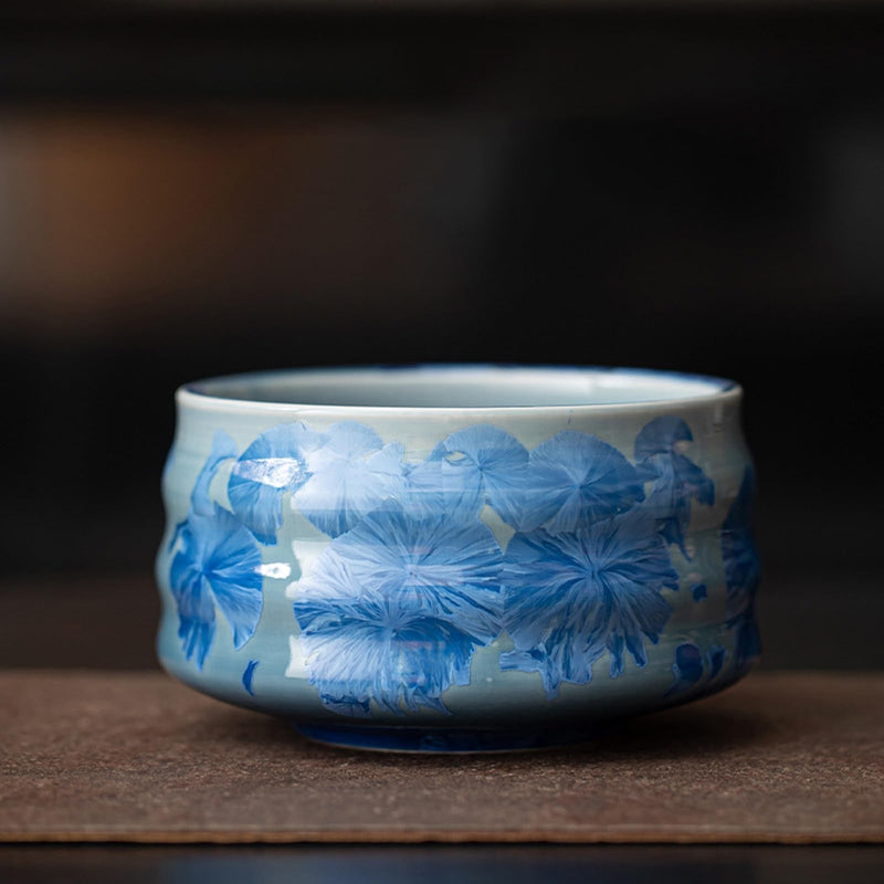 JIKANNOYA 抹茶 セット 抹茶セット 自宅用 茶道具 初心者 お点前セット 抹茶 陶器 抹茶茶碗 茶杓 茶杓立て 茶せん 百本立 茶筅立て くせ直し 綿茶巾 抹茶篩 茶道セット matcha set for beginners お手入れも簡単 母の日 父の日 誕生日 贈り物 おしゃれ 氷花柄 650ml AQCJ104