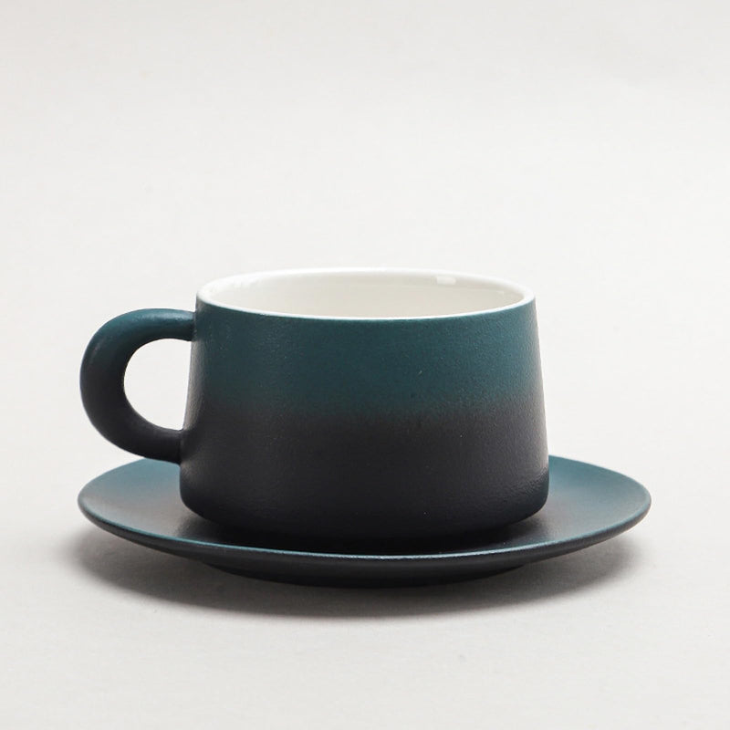 コーヒーカップ 陶器 ソーサー セット セラミック カップアンドソーサー ティーカップ 電子レンジ 食洗機対応 コーヒー 珈琲 お茶 ティー 高級 レトロ おしゃれ ソーサー付き 自宅用 カフェ食器 喫茶店 業務用 結婚祝い ギフト KFB09