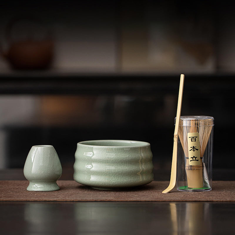 JIKANNOYA 抹茶 セット 抹茶セット 自宅用 茶道具 初心者 お点前セット 抹茶 陶器 抹茶茶碗 茶杓 茶杓立て 茶せん 百本立 茶筅立て くせ直し 綿茶巾 抹茶篩 茶道セット matcha set for beginners お手入れも簡単 母の日 父の日 誕生日 贈り物 おしゃれ AQCJ112