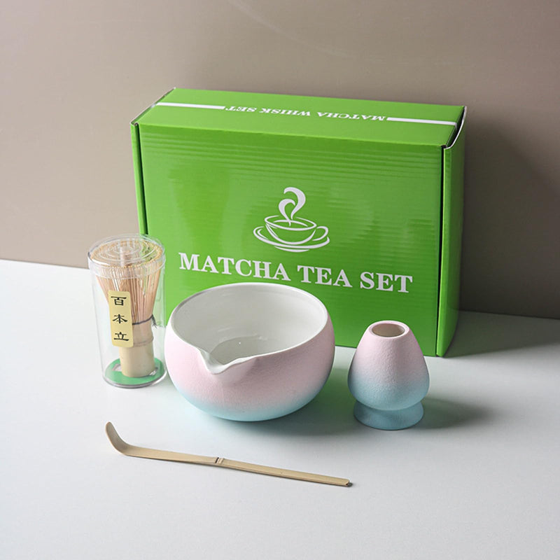 JIKANNOYA 抹茶セット 抹茶 セット 自宅用 茶道具 初心者 お点前セット 抹茶 陶器 抹茶茶碗 注ぎ口付き 茶杓 茶杓立て 茶せん 百本立 茶筅立て くせ直し 綿茶巾 抹茶篩 茶道セット matcha set for beginners お手入れも簡単 母の日 父の日 誕生日 贈り物セット おしゃれ 500ml AQCJ65