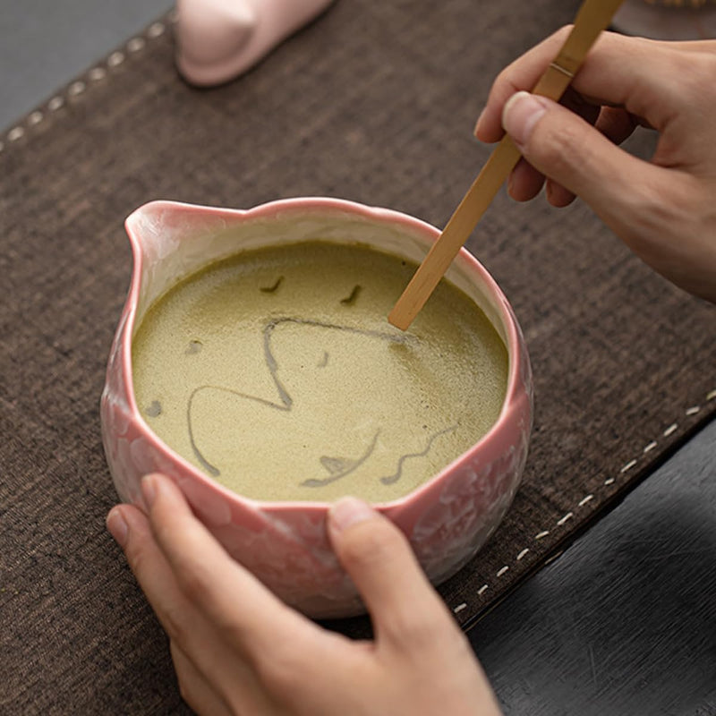 JIKANNOYA 抹茶セット 抹茶 セット 自宅用 茶道具 初心者 お点前セット 抹茶 陶器 抹茶茶碗 茶杓 ネコ茶杓立て 茶せん 百本立 茶道セット matcha set for beginners お手入れも簡単 母の日 父の日 誕生日 贈り物 おしゃれ 8点セット 氷裂貫入釉薬シリーズ CJ160