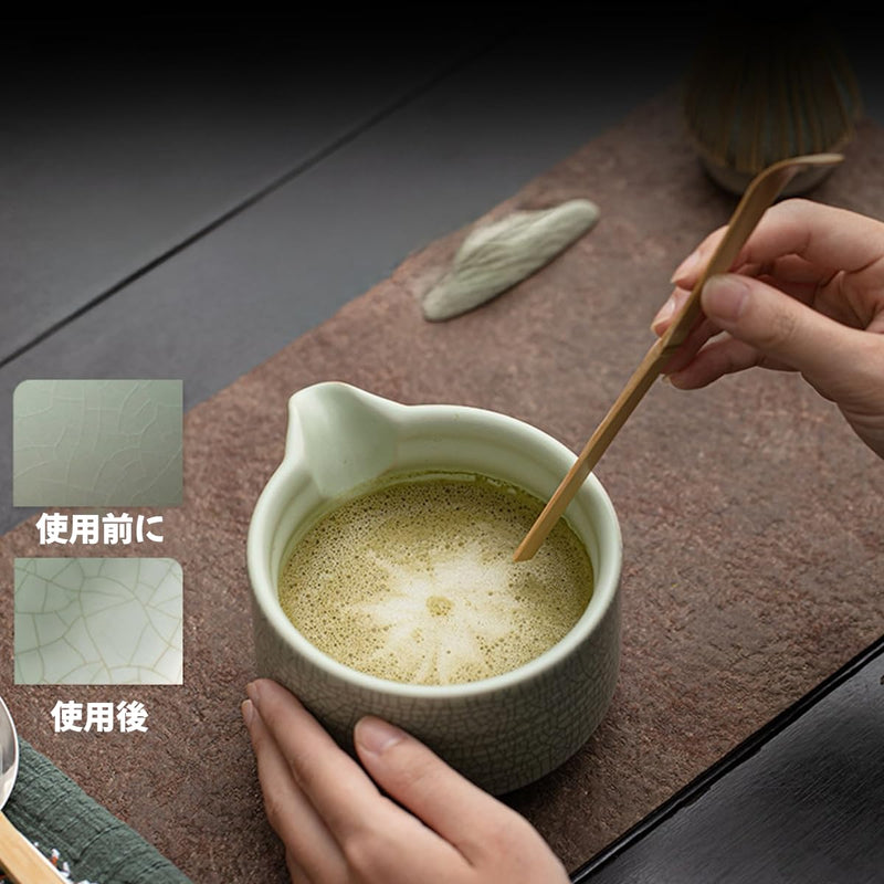 JIKANNOYA 抹茶 セット 茶道具 茶道セット 初心者 抹茶セット matcha set ceremony for beginners お点前セット whisk chasen 抹茶 陶器 抹茶茶碗 注ぎ口付き 茶杓 茶杓立て 茶せん 茶筅 百本立 茶筅立て くせ直し 綿茶巾 抹茶篩 お手入れも簡単 自宅用 母の日 父の日 誕生日 プレゼント 贈り物 おしゃれ ル窯 AQCJ120