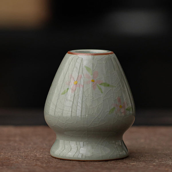 JIKANNOYA 抹茶 セット matcha set 茶道具 4点セット陶器 抹茶茶碗 bowl 茶杓 茶せん 百本立 whisk 茶筅立て くせ直し お手入れも簡単 初心者 自宅用 ceremony 母の日 父の日 誕生日 贈り物 gift おしゃれ cute 高級 おうち時間グッズ 汝窯 CJ153