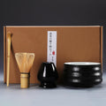 4点セット（陶器黒茶碗）