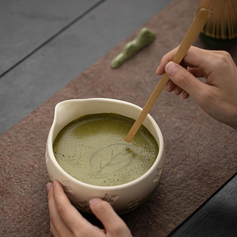 JIKANNOYA 抹茶 セット matcha set 茶道具 4点セット陶器 抹茶茶碗 bowl 茶杓 茶杓立て 茶せん 百本立 whisk 茶筅立て くせ直し 綿茶巾 抹茶篩 お手入れも簡単 初心者 自宅用 ceremony 母の日 父の日 誕生日 贈り物 gift おしゃれ cute 高級 CJ137