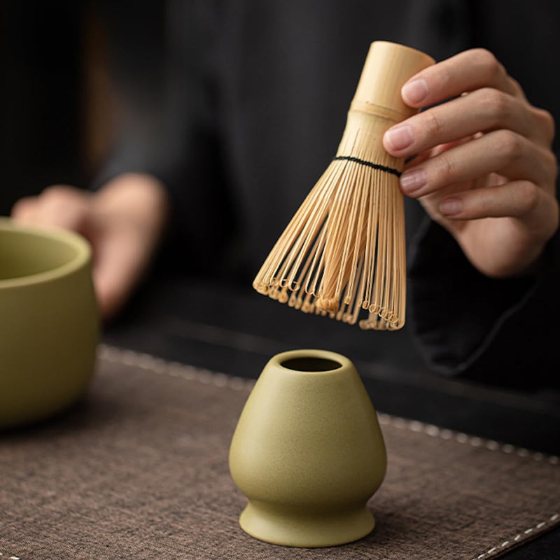 JIKANNOYA 抹茶 セット matcha set 茶道具 4点セット 抹茶茶碗 bowl 茶杓 茶せん 百本立 whisk 茶筅立て くせ直し お手入れも簡単 初心者 自宅用 ceremony 母の日 父の日 誕生日 贈り物 gift 持ち運び おしゃれ cute 高級 おうち時間グッズ CJ171