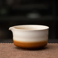 注ぎ口付き茶碗(グラデーションブラウンホワイト 500ml)