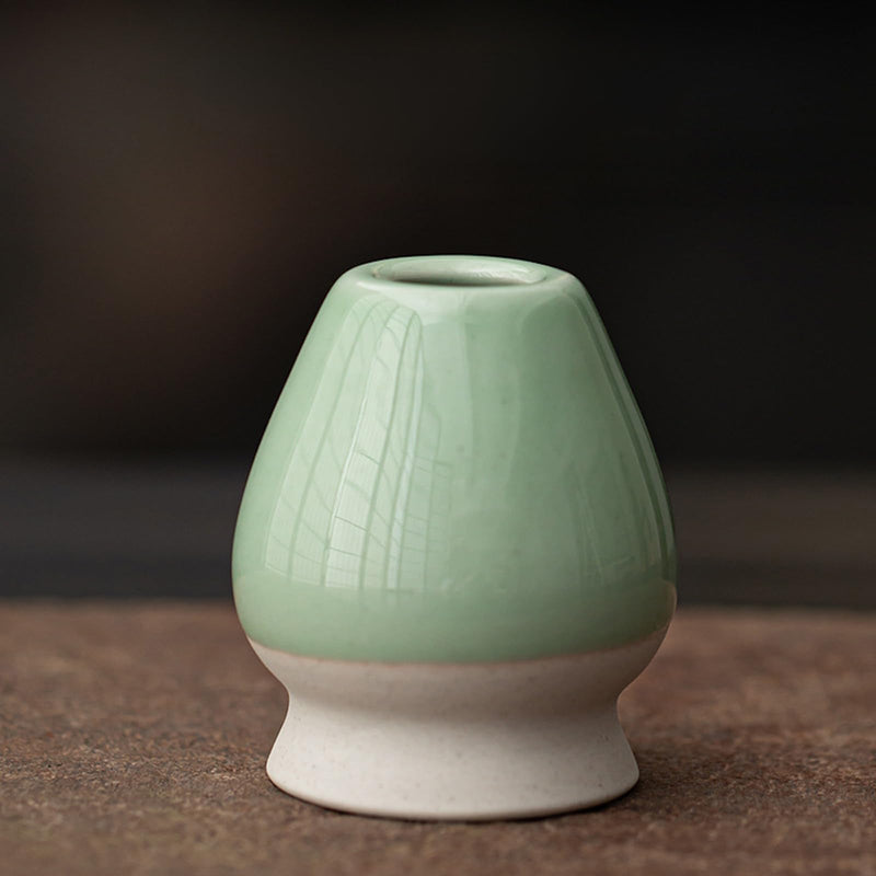 JIKANNOYA 抹茶 セット matcha set 茶道具 4点セット陶器 抹茶茶碗 bowl 茶杓 茶せん 百本立 whisk 茶筅立て くせ直し お手入れも簡単 初心者 自宅用 ceremony 母の日 父の日 誕生日 贈り物 gift おしゃれ cute 高級 おうち時間グッズ 汝窯 CJ156
