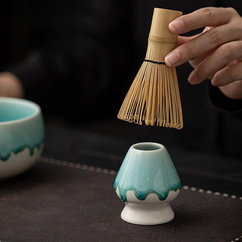 JIKANNOYA 抹茶 セット matcha set 初心者 茶道具 4点セット 陶器 抹茶茶碗 bowl 茶杓 茶せん 百本立 whisk 茶筅立て くせ直し お手入れも簡単 自宅用 ceremony 母の日 父の日 誕生日 贈り物 gift おしゃれ cute 高級 おうち時間グッズ CJ182