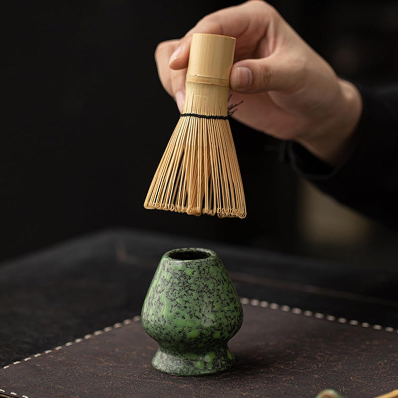 JIKANNOYA 抹茶 セット matcha set 初心者 茶道具 4点セット 陶器 抹茶茶碗 bowl 茶杓 茶せん 百本立 whisk 茶筅立て くせ直し お手入れも簡単 自宅用 ceremony 母の日 父の日 誕生日 贈り物 gift おしゃれ cute 高級 おうち時間グッズ CJ180