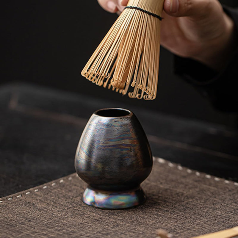 JIKANNOYA 抹茶 セット matcha set 茶道具 4点セット 抹茶茶碗 bowl 茶杓 茶せん 百本立 whisk 茶筅立て くせ直し お手入れも簡単 初心者 自宅用 ceremony 母の日 父の日 誕生日 贈り物 gift 持ち運び おしゃれ cute 高級 おうち時間グッズ オーロラ CJ209
