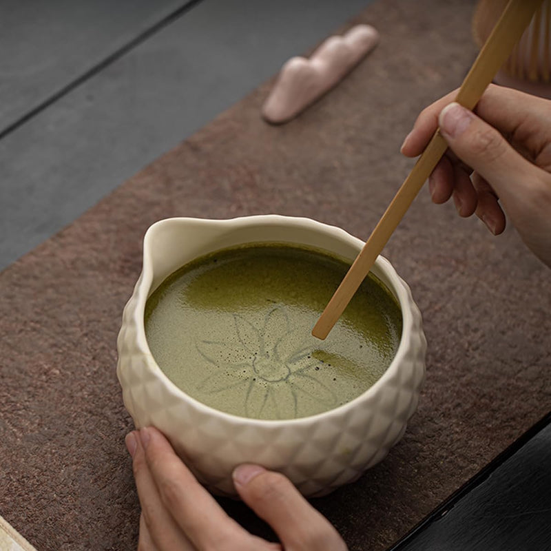 JIKANNOYA 抹茶 セット matcha set 茶道具 4点セット陶器 抹茶茶碗 bowl 茶杓 茶杓立て 茶せん 百本立 whisk 茶筅立て くせ直し 綿茶巾 抹茶篩 お手入れも簡単 初心者 自宅用 ceremony 母の日 父の日 誕生日 贈り物 gift おしゃれ cute 高級 CJ139