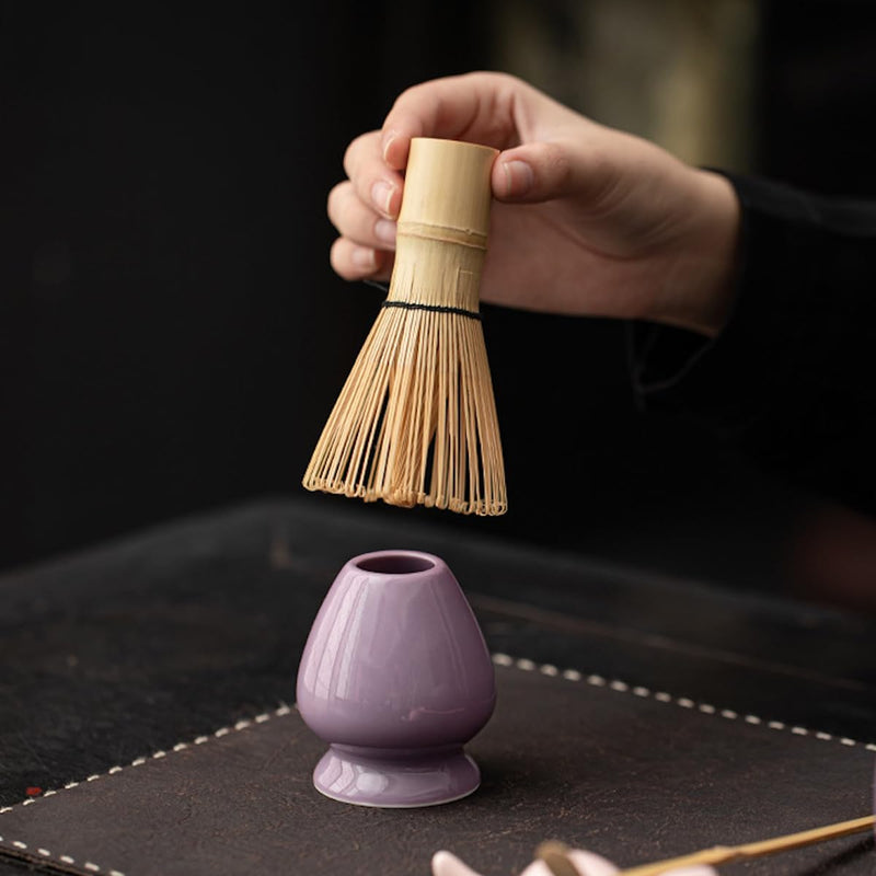 JIKANNOYA 抹茶 セット matcha set 茶道具 4点セット陶器 抹茶茶碗 bowl 茶杓 茶杓立て 茶せん 百本立 whisk 茶筅立て くせ直し 綿茶巾 抹茶篩 お手入れも簡単 初心者 自宅用 ceremony 母の日 父の日 誕生日 贈り物 gift おしゃれ cute 高級 CJ146