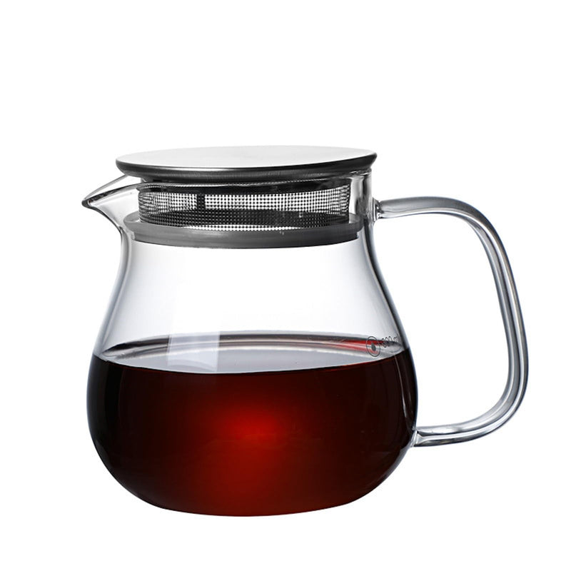 JIKANNOYA コーヒードリッパー ハンドドリップセット コーヒーサーバー 割れない 高ホウ素シリカガラス材料 耐熱ガラス 直火対応 耐寒性 木材 ドリッパー 電子レンジ·食洗機対応 コーヒー用品 目盛り付き 洗いやすい 多用途 家用 喫茶店 1~4杯用 AQKF26